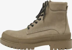 PULL & BEAR Boots & Støvler Snørestøvler Mænd Beige