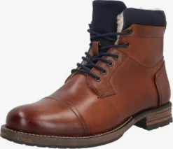 About You Boots & Støvler Snørestøvler Finn Mænd Brun / Cognac